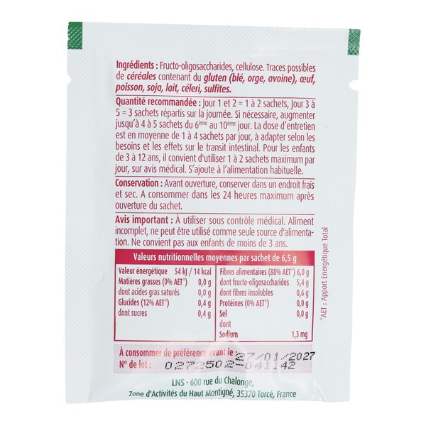 Fibreline Transit sachets