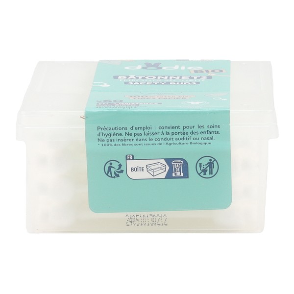 Dodie Coton tiges avec embout sécurité