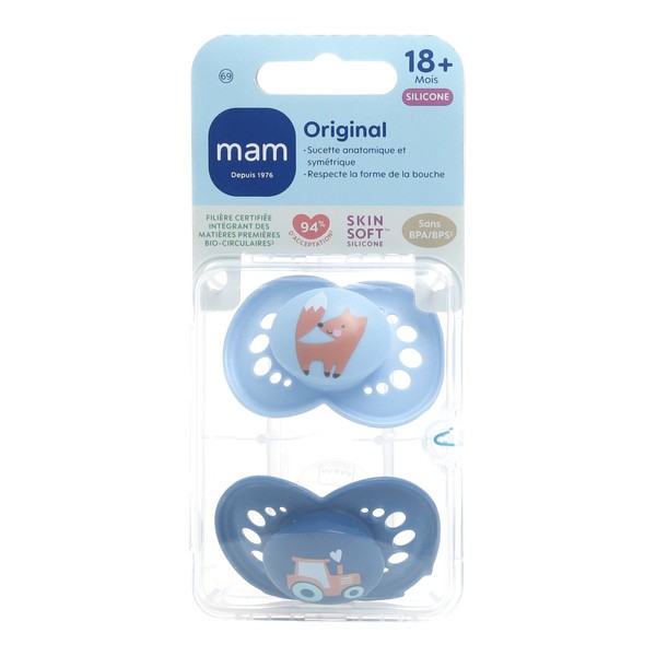 MAM Original sucettes symétriques silicone +18 mois