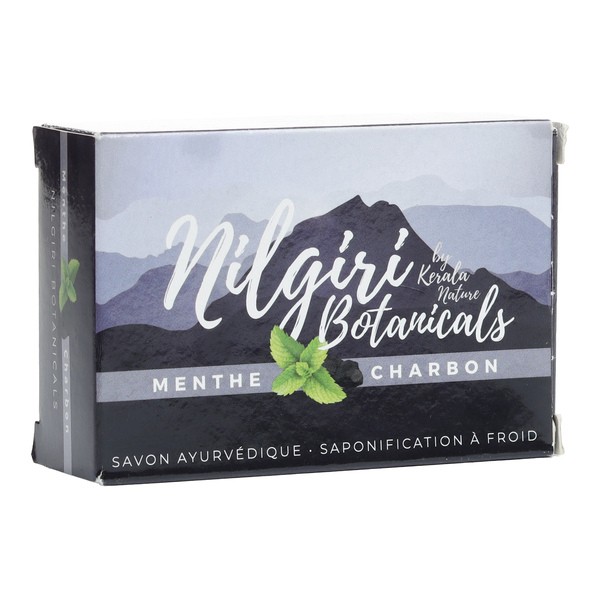 Savon artisanal Nilgiri Menthe Charbon
