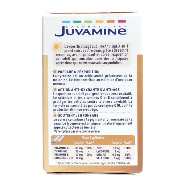 Juvamine Expert Bronzage Sublime anti âge gélule