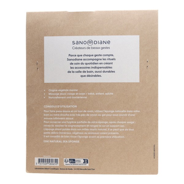 Sanodiane Eponge naturelle de mer