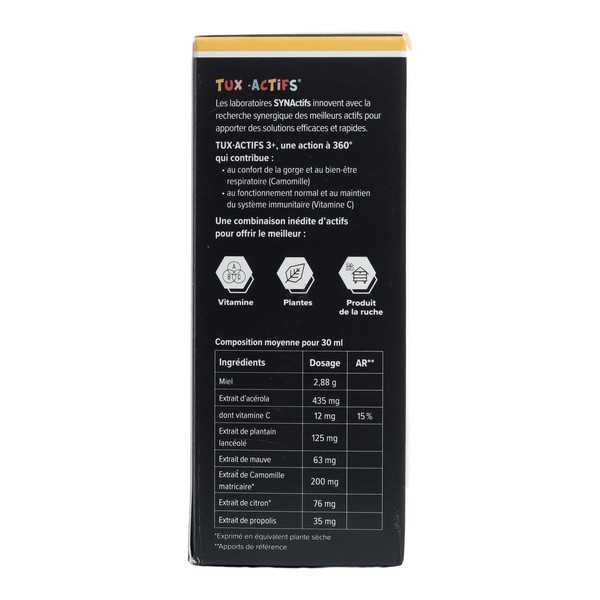 Aragan Tux Actifs 3+ sirop enfant