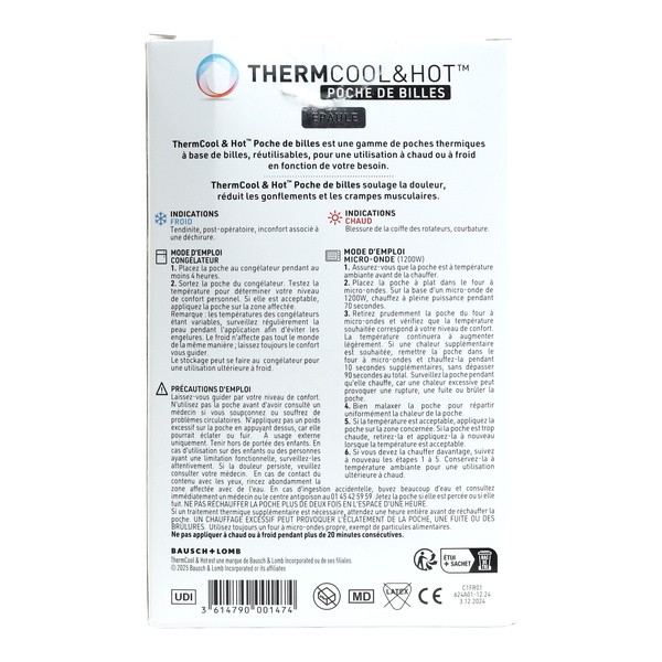 Thermcool & Hot Poche de billes Epaule