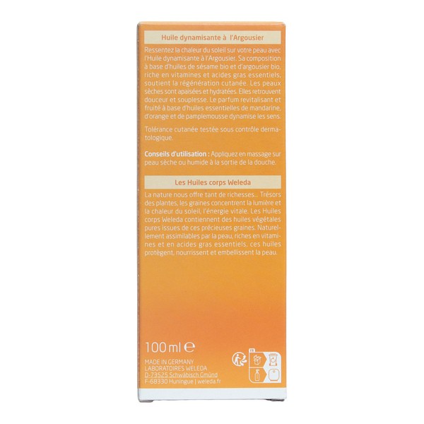 Weleda Argousier Huile dynamisante bio