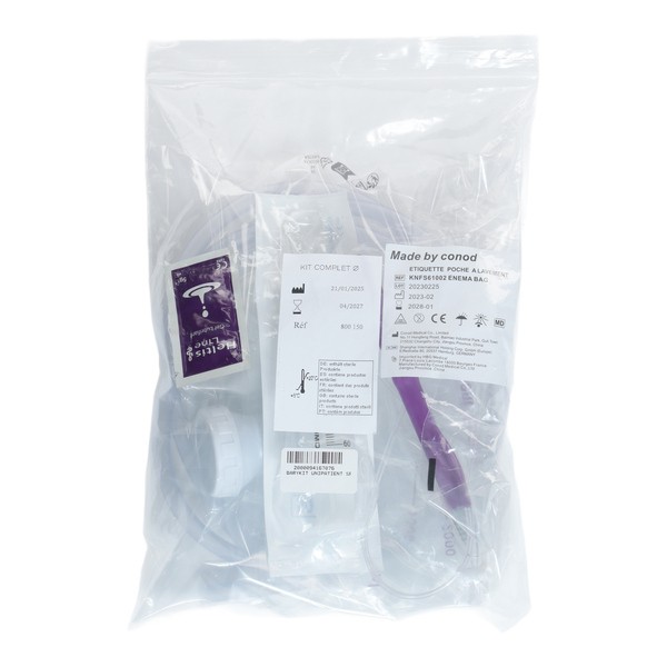 Barikyt simple contraste avec poche de lavement