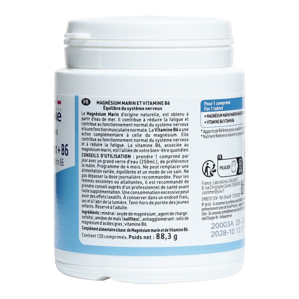 Juvamine Magnésium marin + Vitamine B6 comprimés