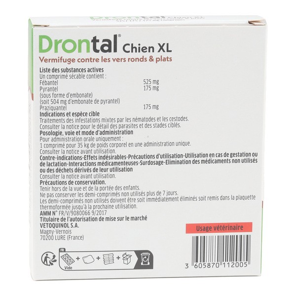 Drontal chien XL comprimés