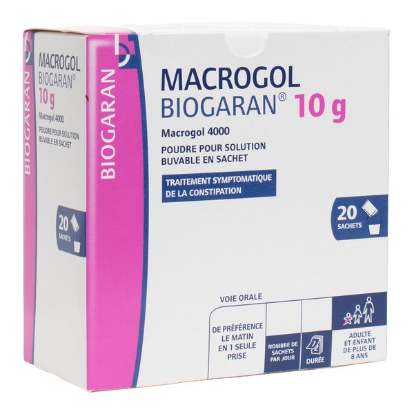 Macrogol 4000 sachet constipation
