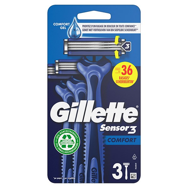 Gillette Sensor 3 Comfort rasoirs jetables