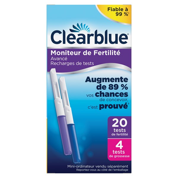 Clearblue Advanced test pour moniteur de fertilité