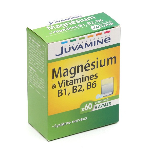 Juvamine Magnésium et vitamines B1, B2, B6 comprimés