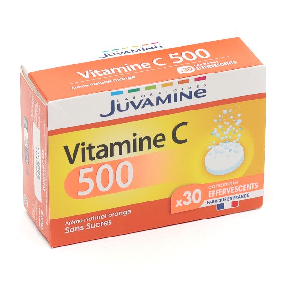 Juvamine Vitamine C 500 mg comprimés effervescents