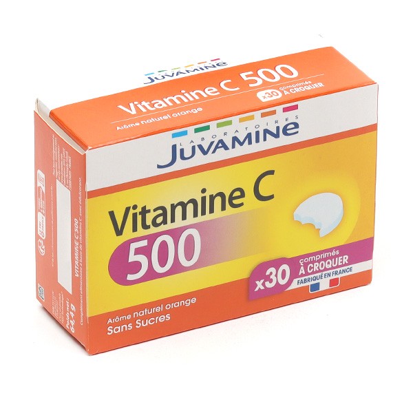 Juvamine Vitamine C 500 comprimés à croquer