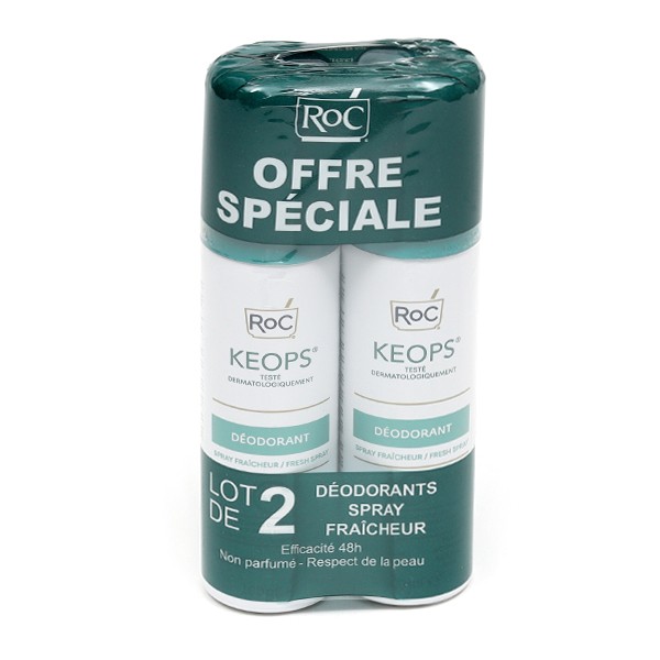 Roc Keops déodorant spray fraîcheur Antiodeurs Efficacité 48h