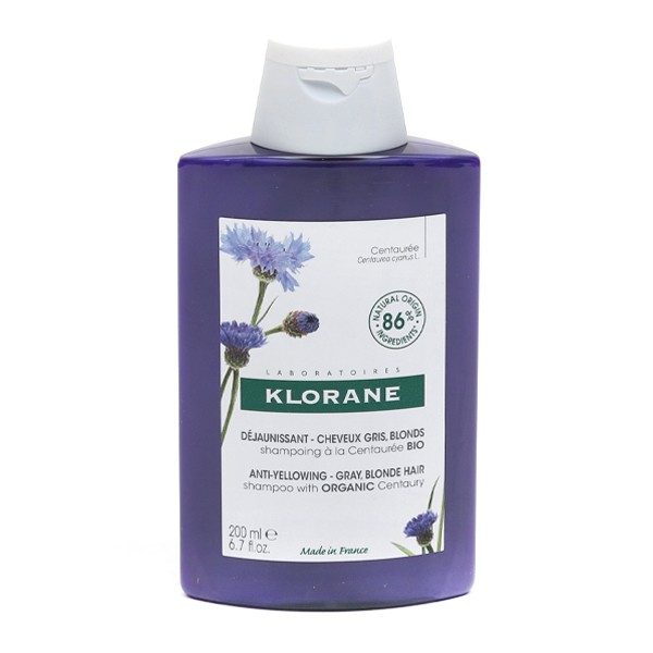Klorane shampooing déjaunissant à la centaurée Bio