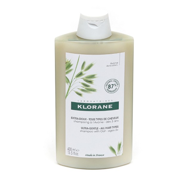 Klorane shampoing extradoux à l'avoine Usage fréquent pour la Famille