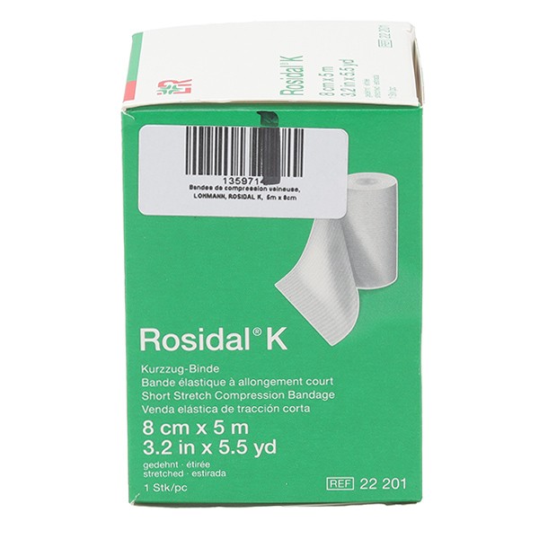 Lohmann Rosidal K bande élastique à allongement court