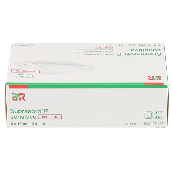 Lohmann Suprasorb P Sensitive Border lite pansement adhésif siliconé