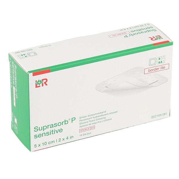 Lohmann Suprasorb P Sensitive Border lite pansement adhésif siliconé