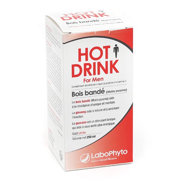 Hot drink Bois bandé Homme solution buvable