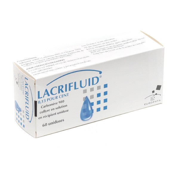 Lacrifluid 0.13% collyre unidose - Yeux secs - Larmes artificielles