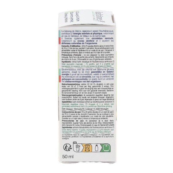 Ladrôme extrait de plante fraîche bio ginseng de Sibérie