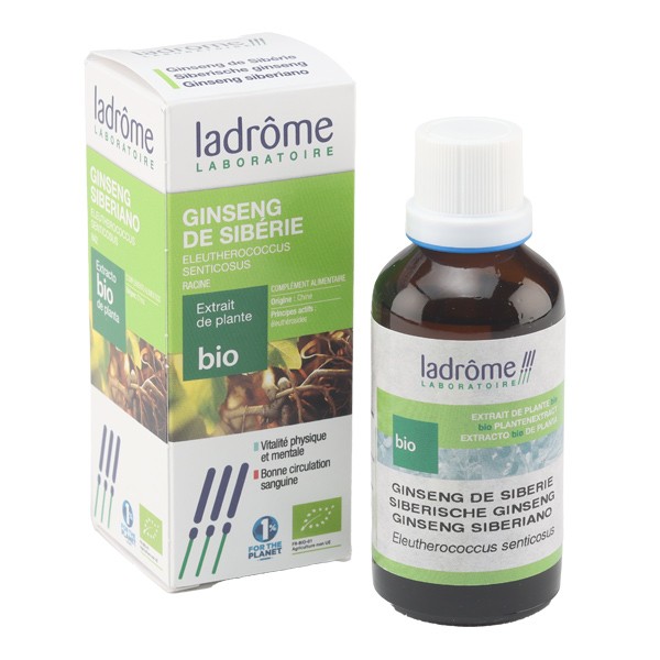 Ladrôme extrait de plante fraîche bio ginseng de Sibérie