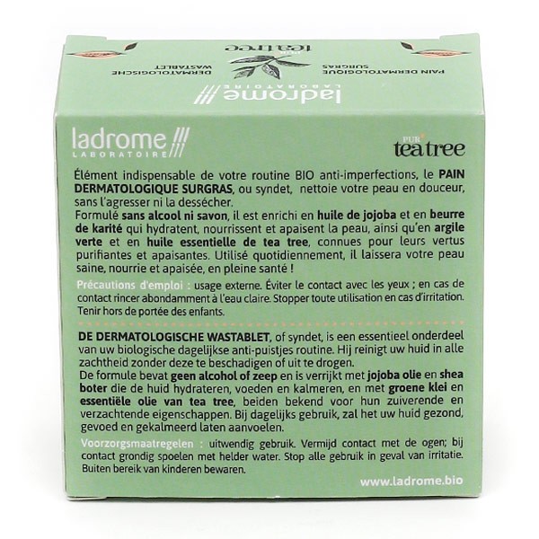 Ladrôme Pain dermatologique surgras Pur Tea tree Bio
