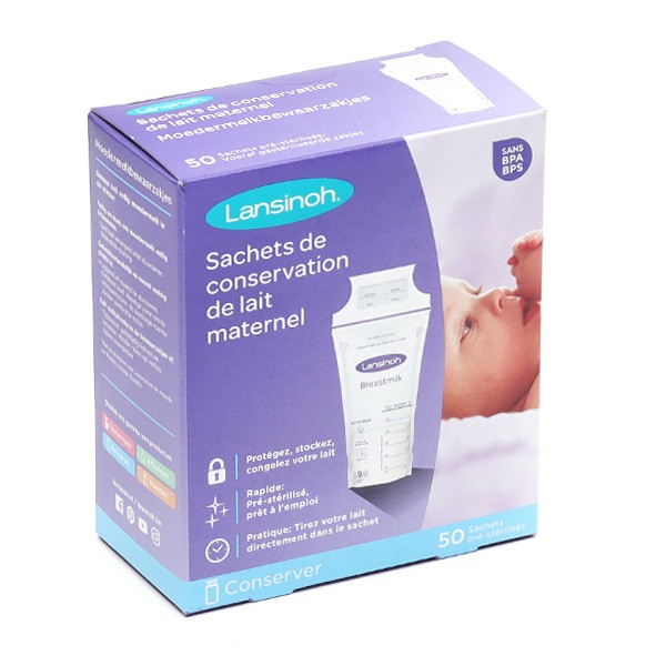 Lansinoh Sachets de conservation de lait maternel - Allaitement
