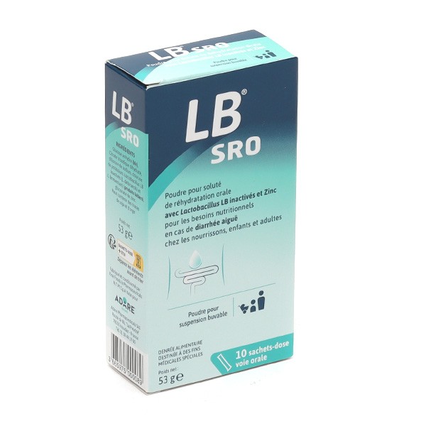 LB SRO soluté de réhydratation orale sachets