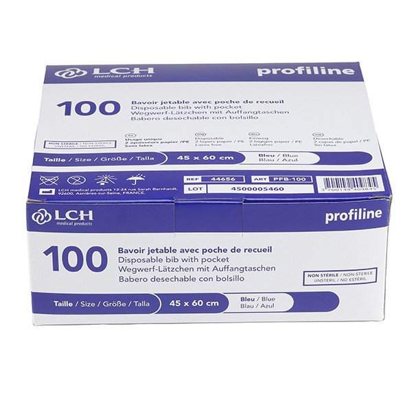 Bavoir jetable adulte avec poche