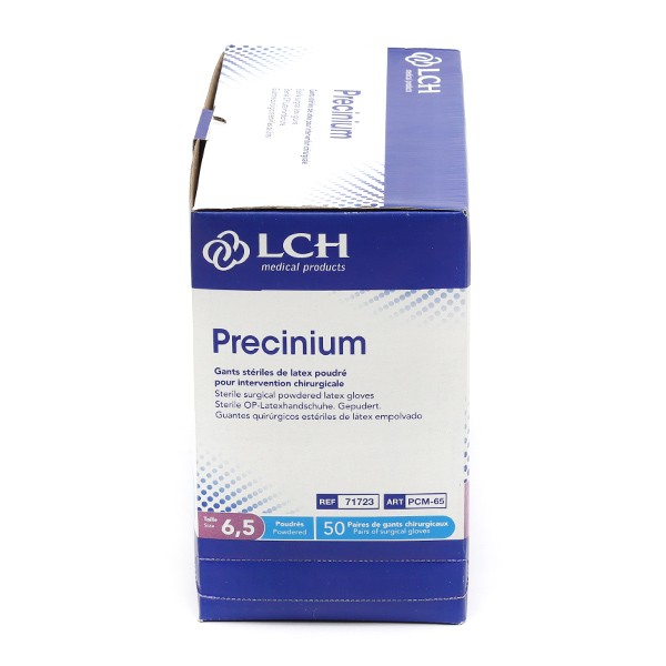 LCH Precinium gants latex poudrés stériles 50 paires