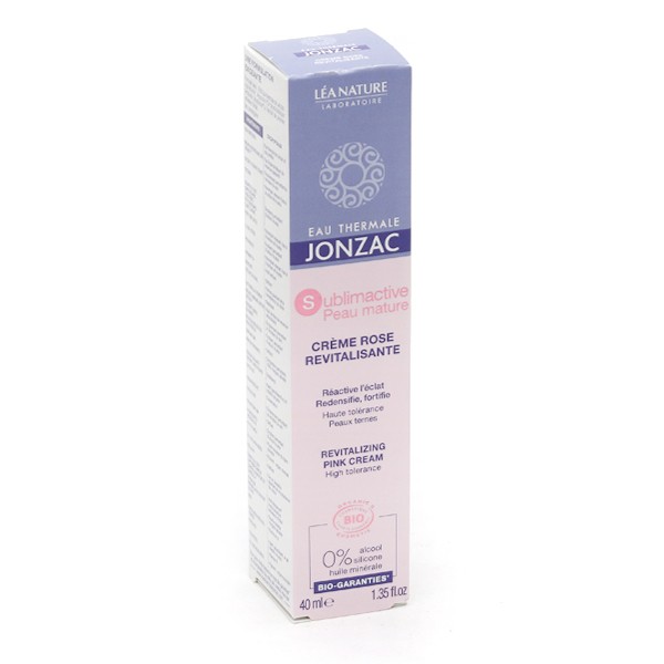 Jonzac Sublimactive Crème Rose Revitalisante Bio