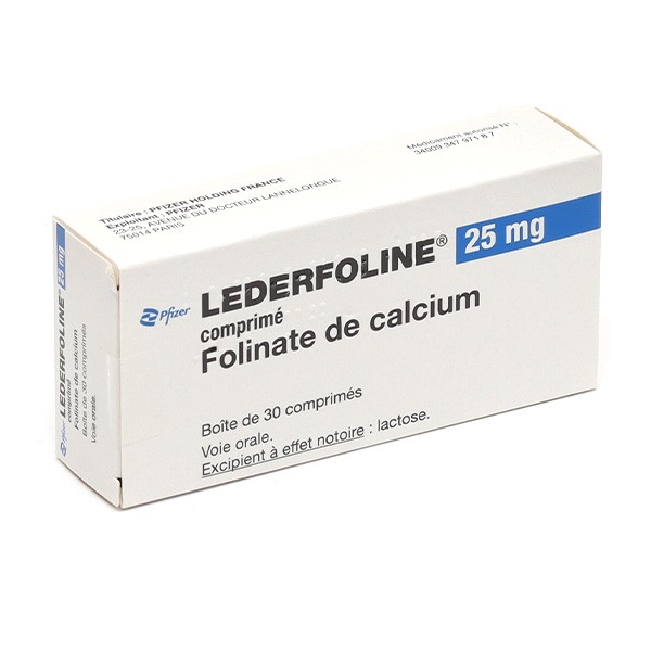 Lederfoline 25 mg Folinate de calcium comprimés - Acide folinique