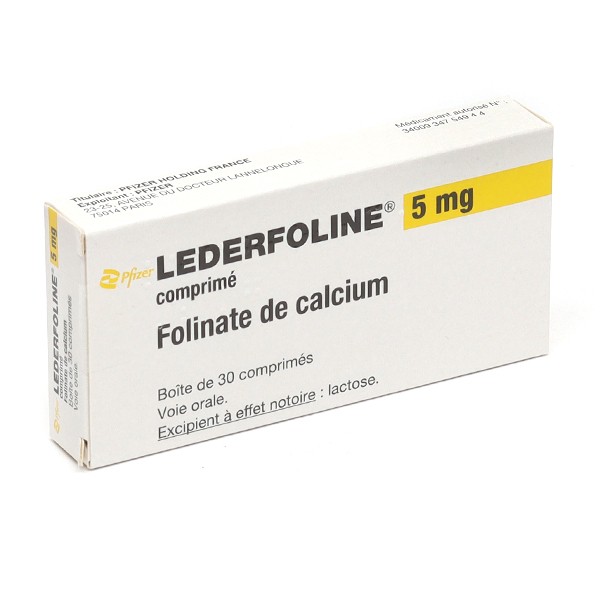 Lederfoline 5 mg Folinate de calcium comprimés