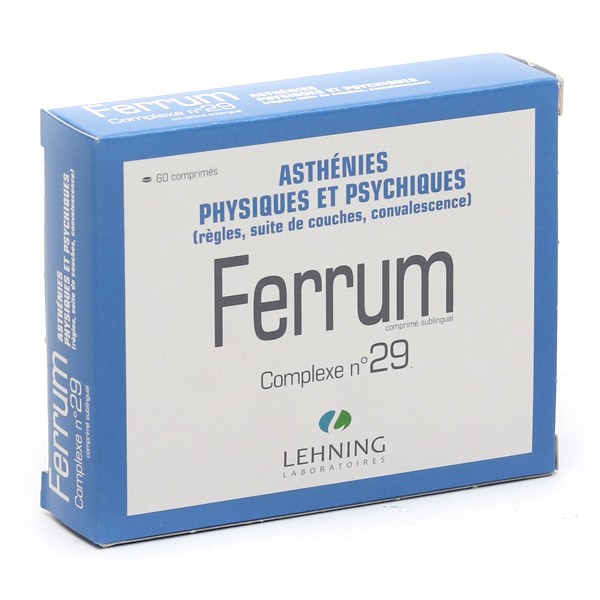 Lehning Ferrum Complexe n°29 comprimés