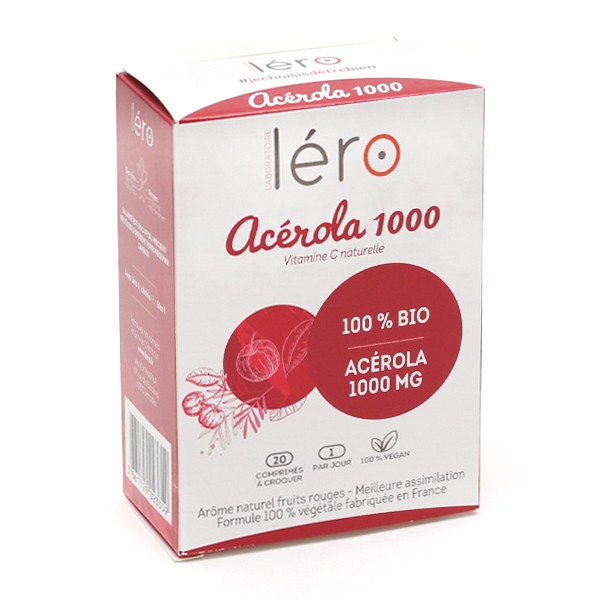 Léro Acérola 1000 bio comprimés à croquer