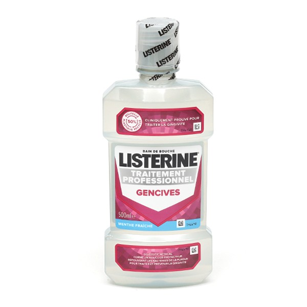 Listerine traitement professionnel gencives bain de bouche