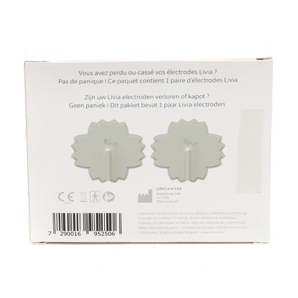 Livia Flower pads électrodes Pour bouton stop douleurs règles