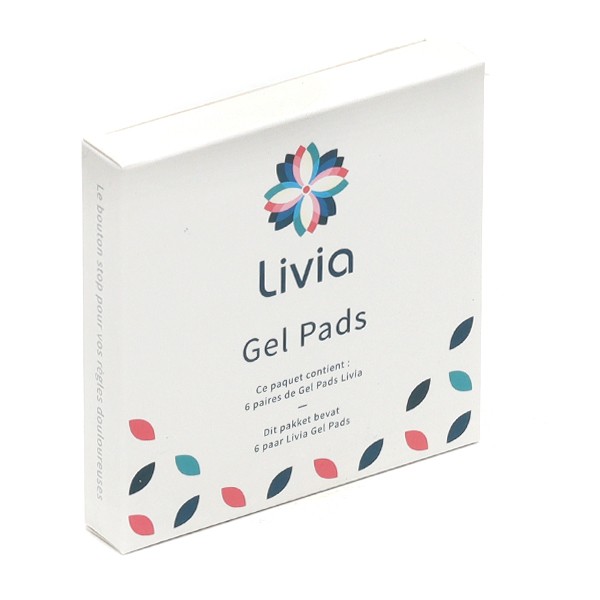 Livia Gel Pads 6 paires Recharge pour électrodes Douleur de règles