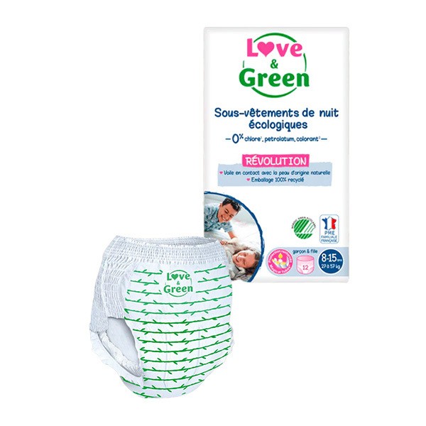 Love and Green Sous-vêtements de nuits écologiques 8-15 ans