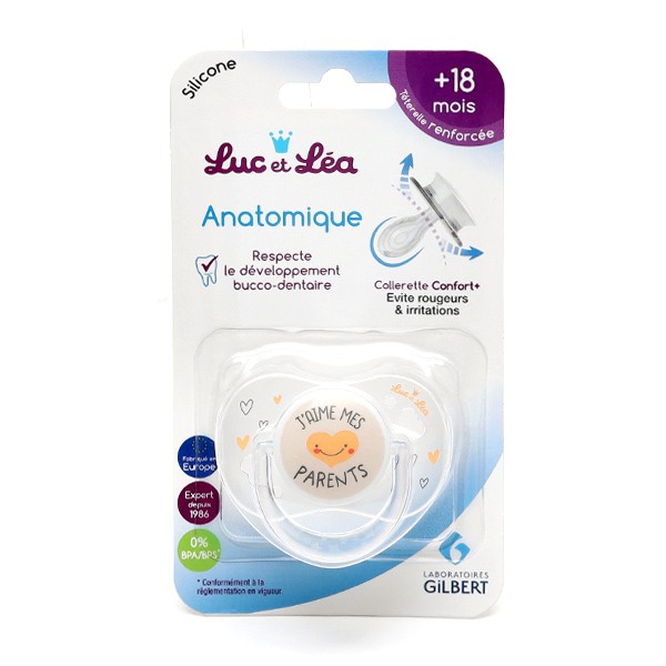 02 SUCETTES PHYISIOLOGIQUE SILICONE SMART 18-36 MOIS