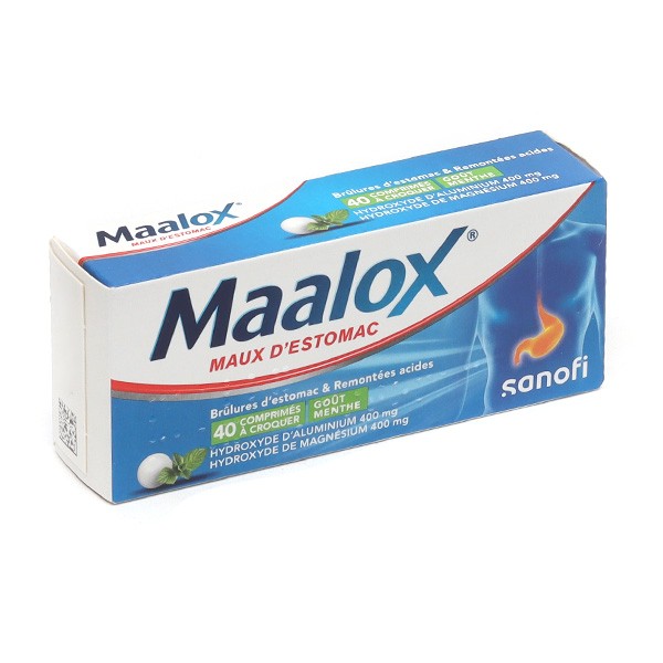 Maalox Maux d'estomac comprimé Menthe