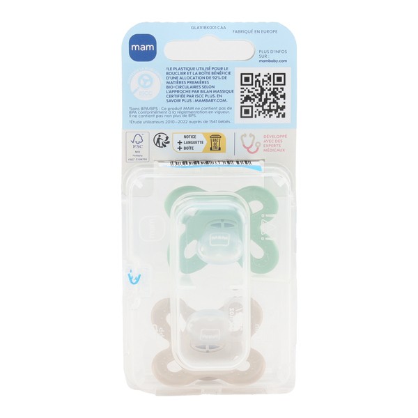 MAM Original naissance Sucette symétrique silicone 0-2 mois