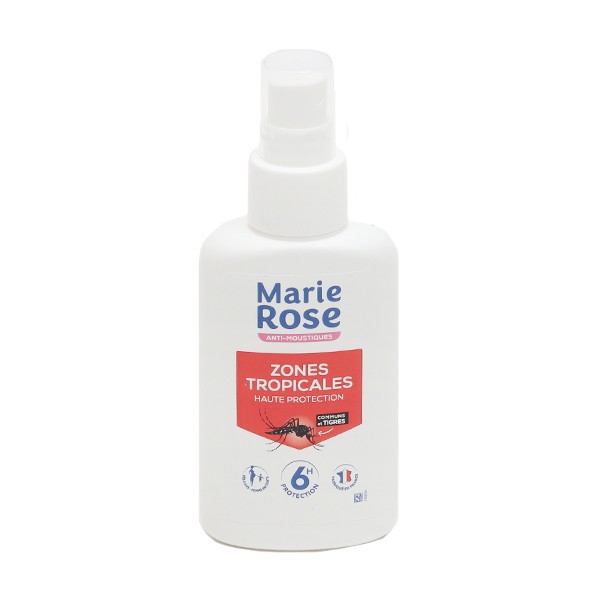 Marie Rose Répulsif Anti-Moustiques Zones Tropicales Icaridine Flacon 100ml