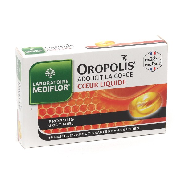 Oropolis coeur liquide pastilles