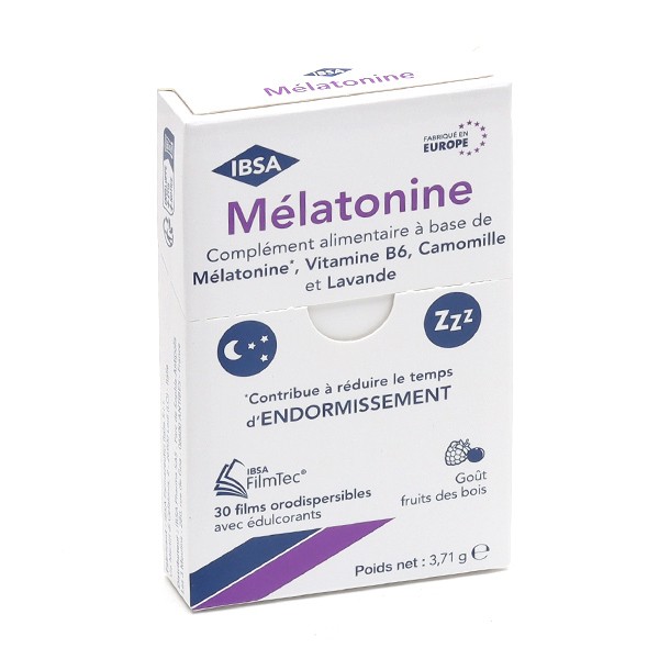 Mélatonine 1 mg films orodispersibles
