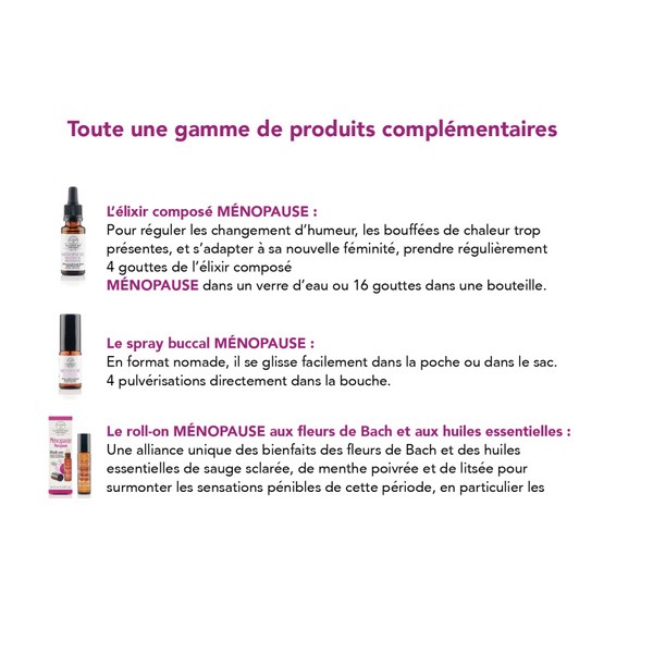 Elixirs and Co Fleurs de Bach Ménopause spray buccal bio