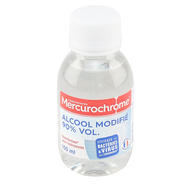Mercurochrome Alcool  à 90° modifié